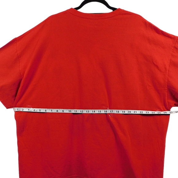 Germainer Oversized Red Graphic T-Shirt One Size - Picture 8 of 9